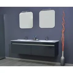   TMP MEDIA fürdőszobai tükör LED világítással - 60 x 65 cm