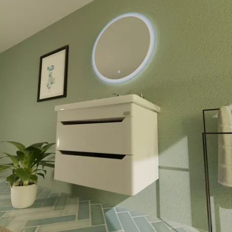 TMP SHARP fali fürdőszobabútor CeraStyle SHARP - 37100 mosdóval - 60 x 48 cm