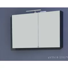   TMP SHARP 105 - ANTRACIT - Tükrös fürdőszobai szekrény - 100 cm