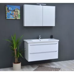   TMP SHARP Tükrös fürdőszobai szekrény LED világítással - 75 cm