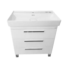   TMP TRIO lábon álló fürdőszobabútor CeraStyle SHARP - 37600 mosdóval DUPLA csaplyukas - 100 x 48 cm