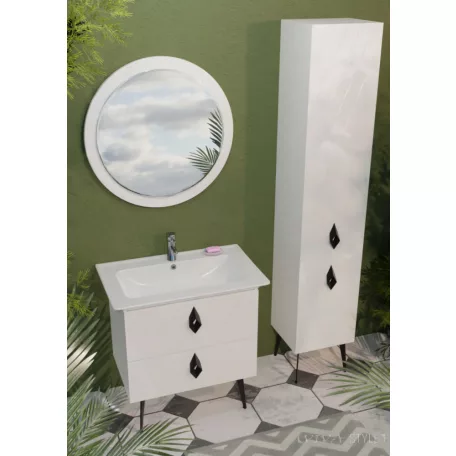 TMP KEOPS CeraStyle BLUE 70 - 42200 mosdóval - lábon álló fürdőszobabútor 70 x 47 cm