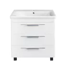 TMP TRIO 65 lábon álló fürdőszobabútor Sanovit SOFT - 13065 porcelán mosdóval - 65 x 45,5cm