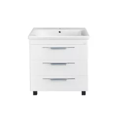   TMP TRIO 80 lábon álló fürdőszobabútor Sanovit LUXURY - 11080 porcelán mosdóval - 80,5 x 46cm