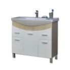 TMP ZX 85 - SONOMA - lábon álló fürdőszobabútor Sanovit ZENON - 6085 porcelán mosdóval - 86 x 50 cm