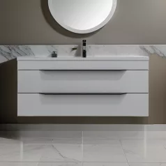   TMP VOX 100 fehér fali fürdőszobabútor műmárvány mosdóval - 100 cm