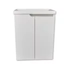 PIRAMIDA EURIDIKA fali függesztett / álló fürdőszobabútor öntött műmárvány mosdóval 60 cm