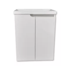   PIRAMIDA EURIDIKA fali függesztett / álló fürdőszobabútor öntött műmárvány mosdóval 60 cm