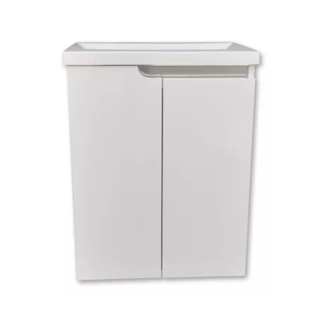 PIRAMIDA EURIDIKA fali függesztett / álló fürdőszobabútor öntött műmárvány mosdóval 60 cm