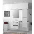 PIRAMIDA EURIDIKA fali függesztett fürdőszobabútor öntött márvány mosdóval 65 cm