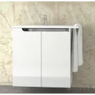 PIRAMIDA EURIDIKA fali függesztett / álló fürdőszobabútor öntött márvány mosdóval 80 cm