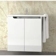   PIRAMIDA EURIDIKA fali függesztett / álló fürdőszobabútor öntött márvány mosdóval 80 cm