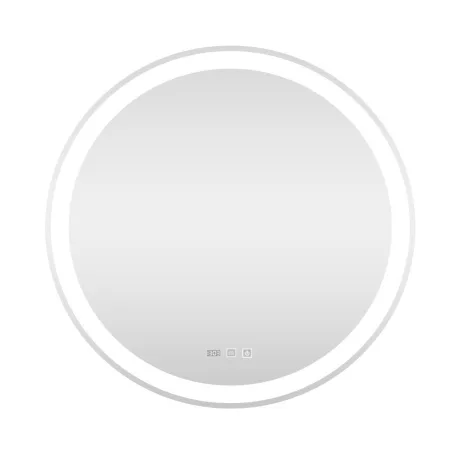 Viva AURA Led TOUCH fürdőszobai tükör - páramenetesítővel - órával - átm. 60 cm