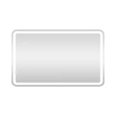   Viva AURA Led TOUCH fürdőszobai tükör - páramenetesítővel - órával - 100 x 70 cm