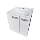 PIRAMIDA EURIDIKA 50L fali / álló fürdőszobabútor öntött műmárvány mosdóval 50 X 38 cm