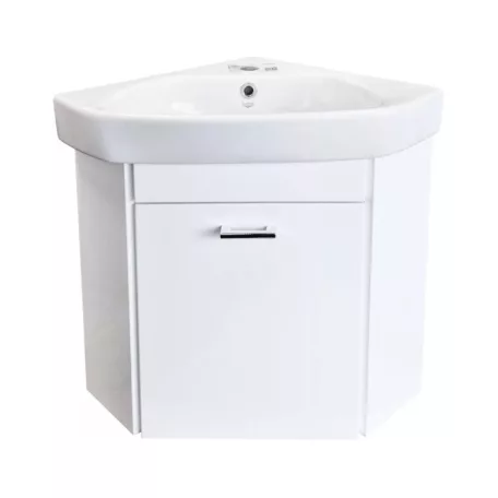 Viva STYLE Arda sarokszekrény CeraStyle Arda porcelán sarokmosdóval 46 x 46 cm - BALOS