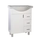 Viva STYLE Bianka 65 lábon álló fürdőszobabútor 3 fiókos Sanovit ALBATROS10065 mosdóval 64,5x46,5cm