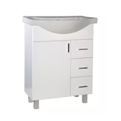   Viva STYLE Bianka 65 lábon álló fürdőszobabútor 3 fiókos Sanovit ALBATROS10065 mosdóval 64,5x46,5cm
