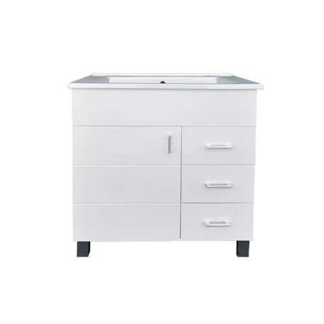 Viva STYLE Karina 85 lábon álló fürdőszobabútor 3 fiókos Sanovit ATRIA 9085 mosdóval 85 x 45,5 cm