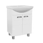 Viva SZQUARE 65 lábon álló fürdőszobabútor Sanovit ZENON 6065 porcelán mosdóval 65 x 47 cm