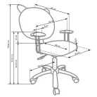 KITTY gyerek forgószék, pink