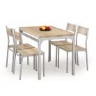 MALCOLM asztal + 4 szék, sonoma tölgy
