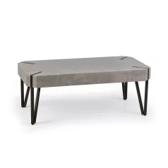 EMILY dohányzóasztal, beton / fekete