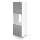 Vento dp-60/214 szekrény magasfényű szürke