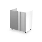 Vento dkn-100/82 sarok mosogató szekrény magasfényű szürke