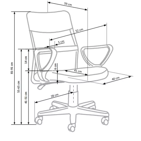 TIMMY szék, szín: rózsaszín / fekete