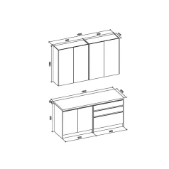IDEA konyhablokk, 180