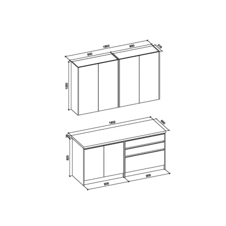 IDEA konyhablokk, 180