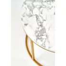 Paola fehér/arany dohányzóasztal szett