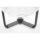 Antica M dohányzóasztal, fekete / fehér