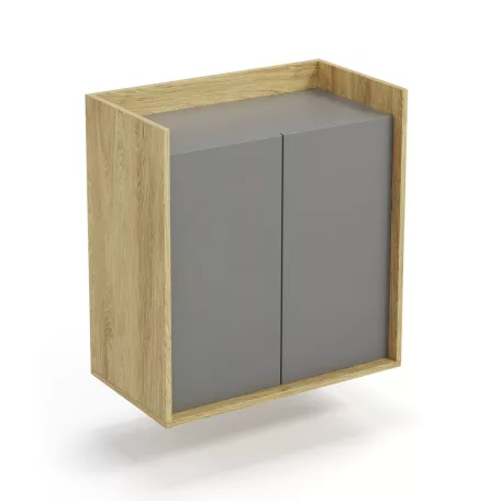 MOBIUS szekrény 2D szín: hikora tölgy/szürke