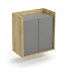 MOBIUS szekrény 2D szín: hikora tölgy/szürke