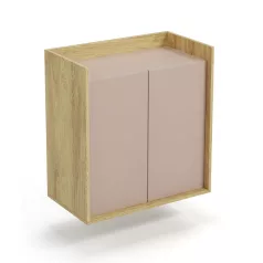 MOBIUS szekrény 2D szín: hikora tölgy/rózsaszín