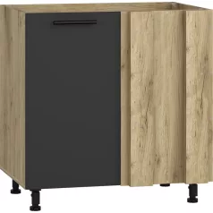   VENTO DK-80/82 sarok mosogató szekrény, szín: craft tölgy/antracit