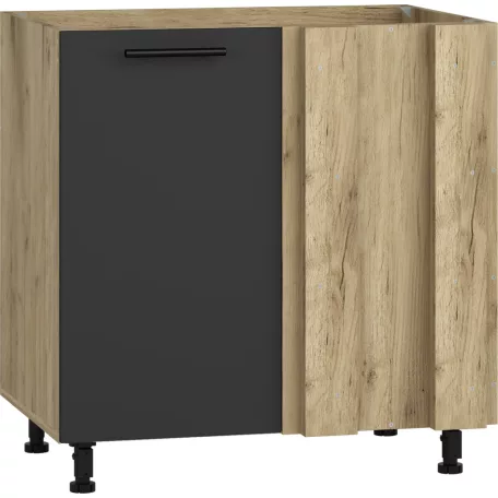 VENTO DK-80/82 sarok mosogató szekrény, szín: craft tölgy/antracit