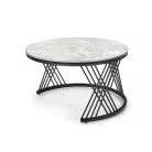 FLAMINGO 2 dohányzóasztal készlet, szürke márvány