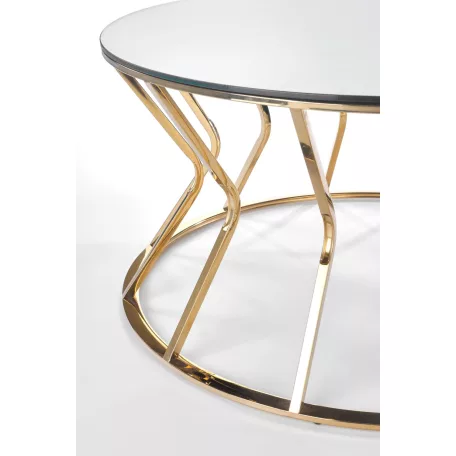 AFINA, dohányzóasztal, tükör / arany