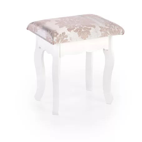 SARA komód konzol székkel, fehér matt