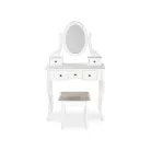 SARA komód konzol székkel, fehér matt