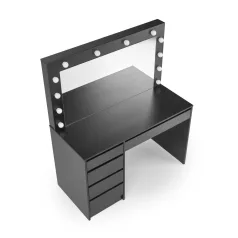 HOLLYWOOD XL, fésülködőasztal, fekete