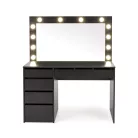 HOLLYWOOD XL, fésülködőasztal, fekete