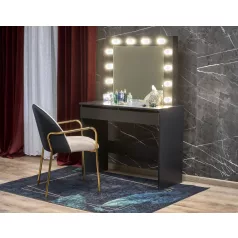 HOLLYWOOD fésülködőasztal, fekete
