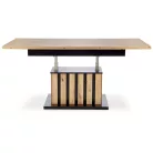 BARETTI dohányzóasztal, kézműves tölgy / fekete