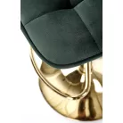 H120 bárszék, arany/sötétzöld