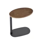 DELPHI dohányzóasztal, dió / fekete