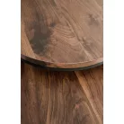 OREO két dohányzóasztal készlet, dió / fekete